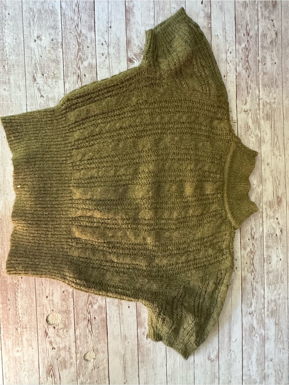 Cider Olive Green Women's Knit Sweater